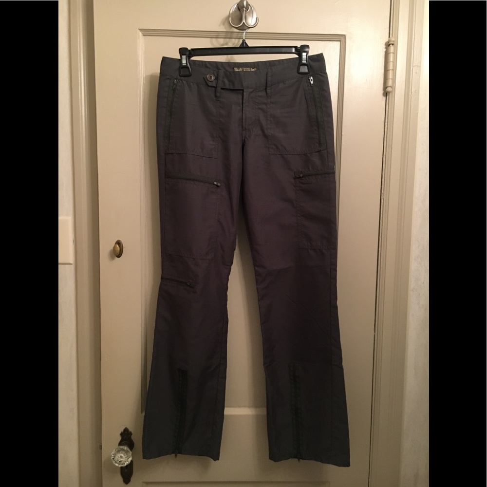 Women Teen LEI Pants Size 1 Low Waist Olive Green